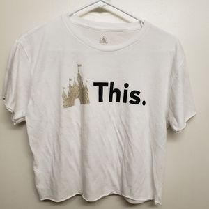 Disney Castle crop top